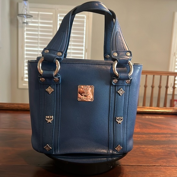 MCM Mini Studded Shoulder Bag w/Detachable Pouch - Picture 3 of 17